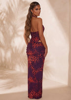Hidden Temptation Cut Out Maxi Dress Multi