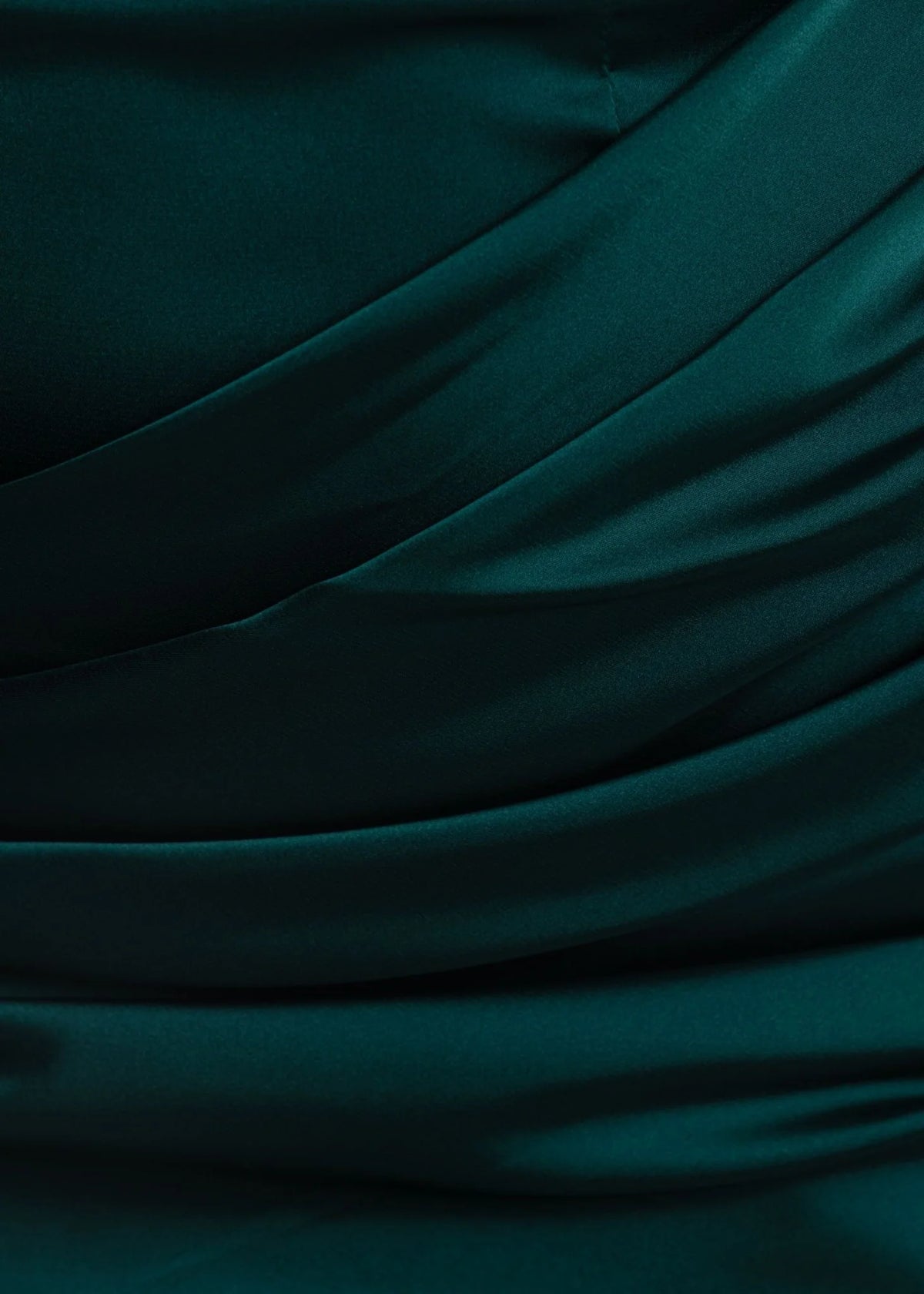 Hold The Moment Cowl Satin Mini Dress Green