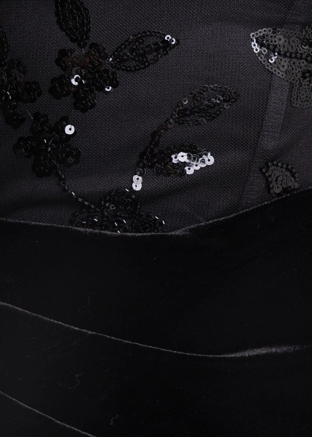 Dark Temptation Velvet Drape Mini Dress Black