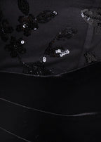 Dark Temptation Velvet Drape Mini Dress Black