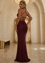 In The Spotlight Maxi Dress Burgundy