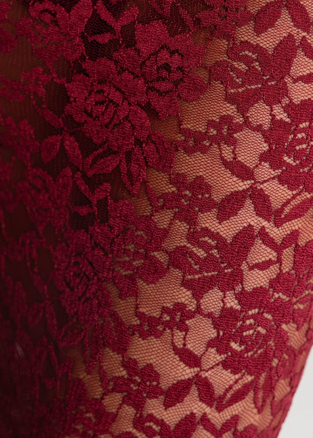 Opulent Dreams Lace Two Piece Burgundy