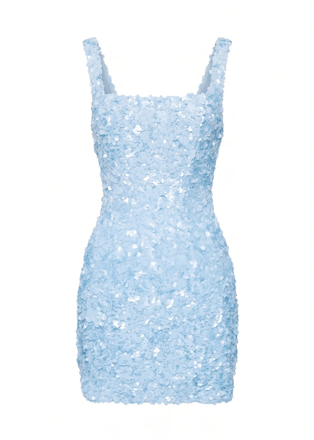 Let Love Grow Sequin Mini Dress Blue