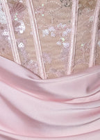 Enchanted Charm Corset Mini Dress Pink