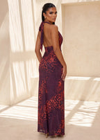Take The Risk Print Maxi Dress Multi