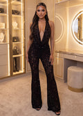 New Rules Lace Jumpsuit Black