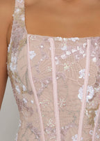 Enchanted Moments Embellished Bodysuit Pink