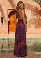 Take The Risk Print Maxi Dress Multi