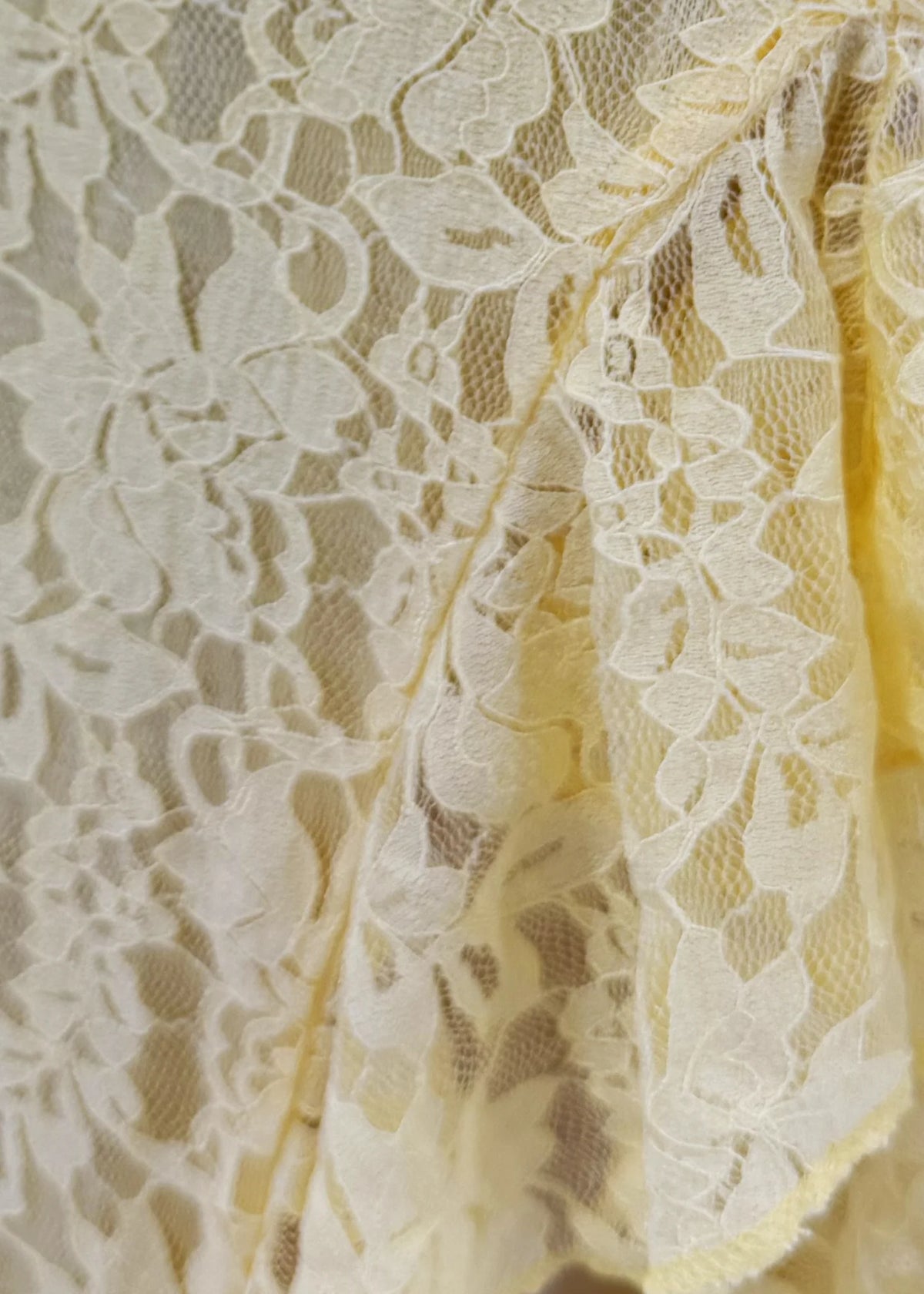Good Things Coming Ruffle Lace Maxi Dress Yellow