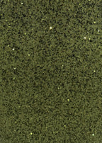 All The Right Reasons Sequin Backless Maxi Dress Olive Green