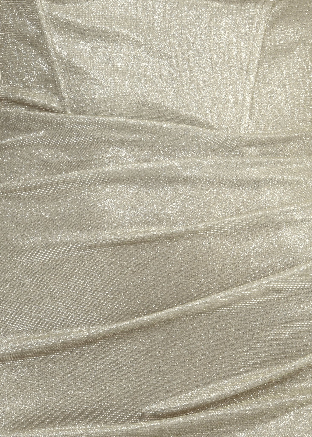 Elegant Desire Glitter Split Gown Champagne Glitter