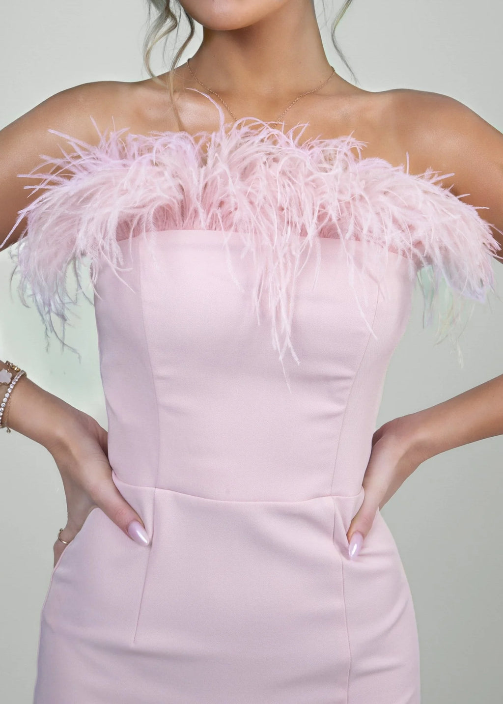 Forever Yours Feather Gown Pink