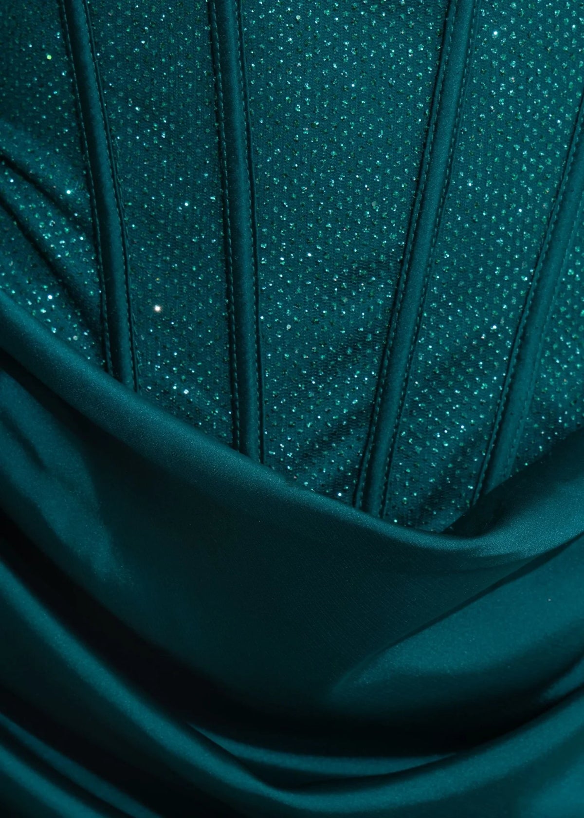 Your Temptation Glitter Mini Dress Teal