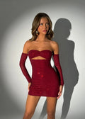 Good To Me Cut Out Mini Dress Burgundy