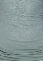 Baby Steps Embellished Mini Dress Green