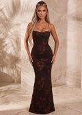 Blissful Moments Maxi Dress Brown