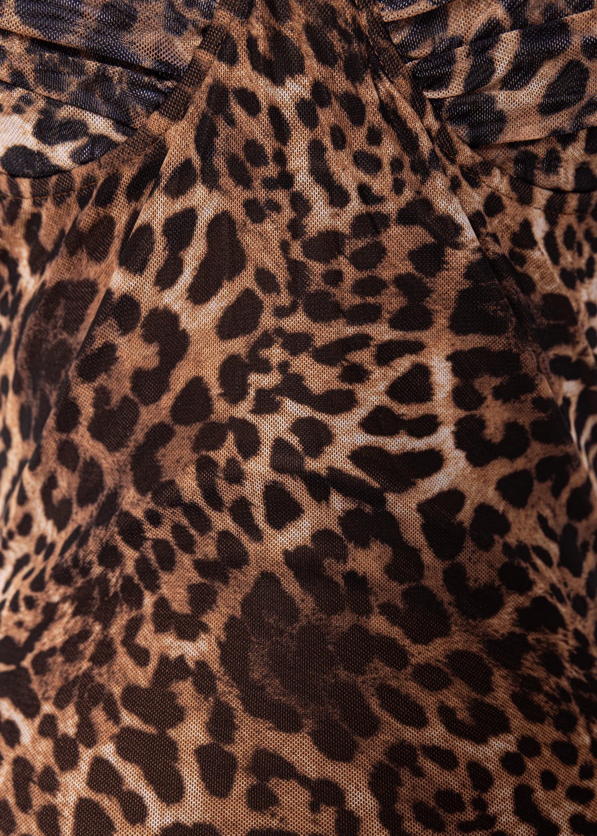 Sahara Nights Bodycon Midi Dress Leopard Print