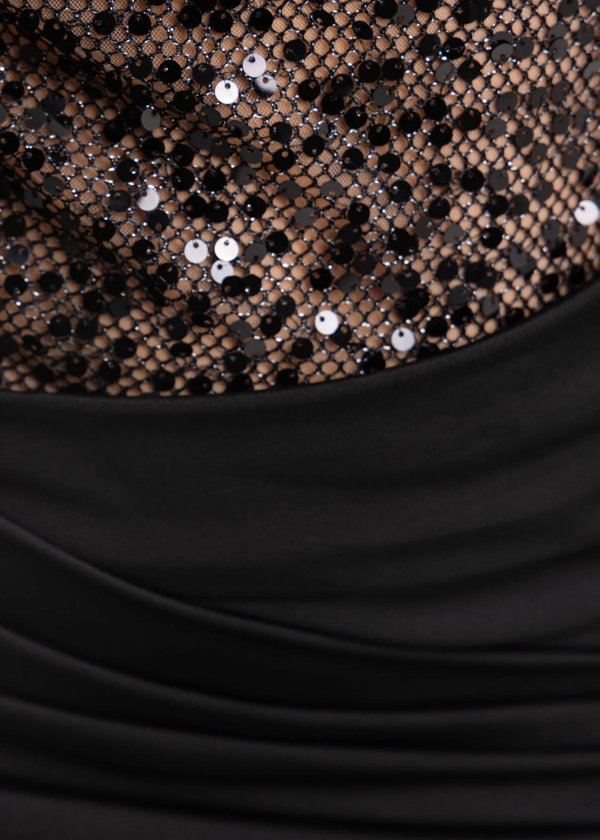 Never Guilty Sequin Mini Dress Black