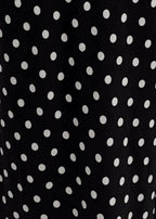 Good Intentions Cut Out Back Polka Dot Maxi Dress Black
