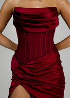 Stolen Moments Corset Gown Wine