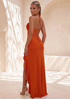 Summer Solstice Embellished Maxi Dress Orange