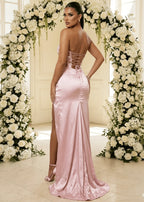 Love Blossoms Embellished Corset Gown Pink