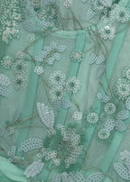 Ocean Eyes Embellished Corset Cut Out Maxi Dress Mint
