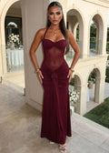 Timeless Passion Maxi Dress Wine