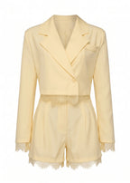 Lemonade Blazer And Short Two Piece Yellow