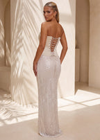 Champagne Kisses Corset Two Piece Cream
