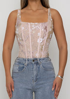 Enchanted Moments Embellished Bodysuit Pink