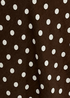 Good Intentions Cut Out Back Polka Dot Maxi Dress Brown